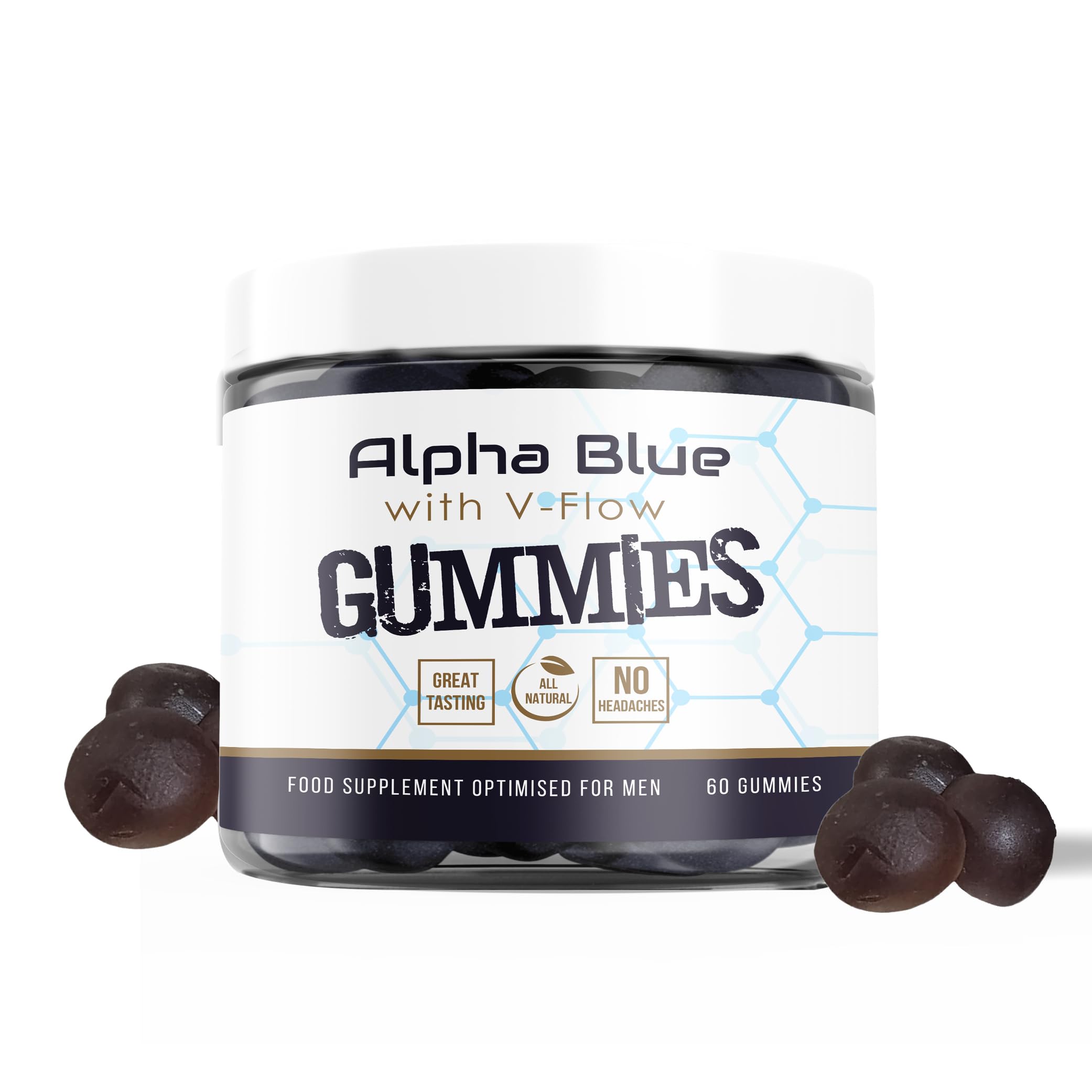 Gummies, Bloodflow Boosting Formula, 60 Gummies, All Natural, No Headaches, Vegan, Gluten Free