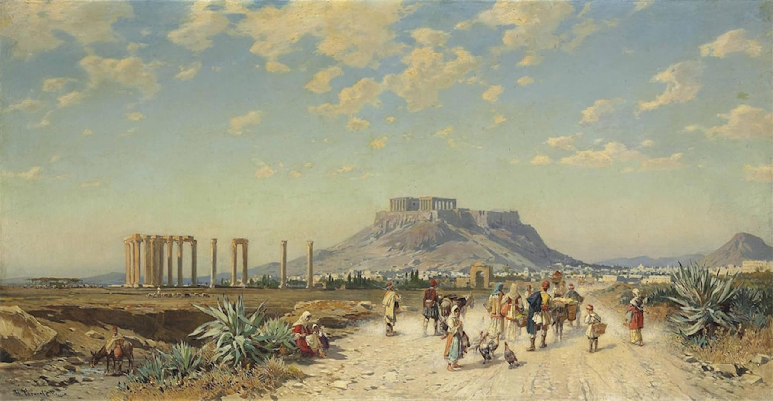 De célèbres tableaux mural sur toile poster Grèce Hermann Corrodi
