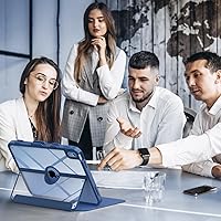 Vista 8 de MoKo Funda para iPad de 11 pulgadas (A16) de 11ª generación 2025/iPad de 10ª generación con soporte para lápices 2022 de 10.9 pulgadas, protector