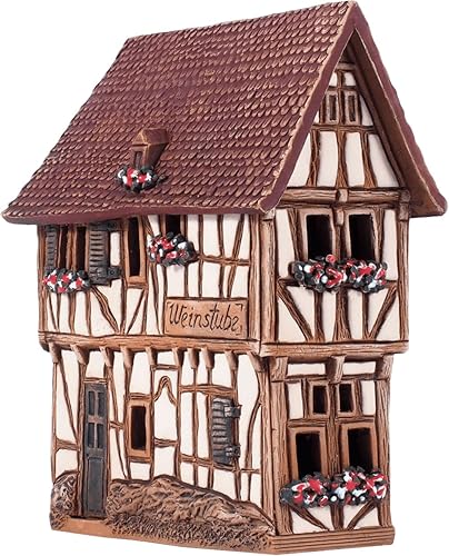 Miniatura 4 de Colección de Casas y Pueblos de Cerámica Midene - Casa de Pueblo de Navidad Hecha a Mano en Miniatura de Bodega Histórica en Bernkastel-Kues,