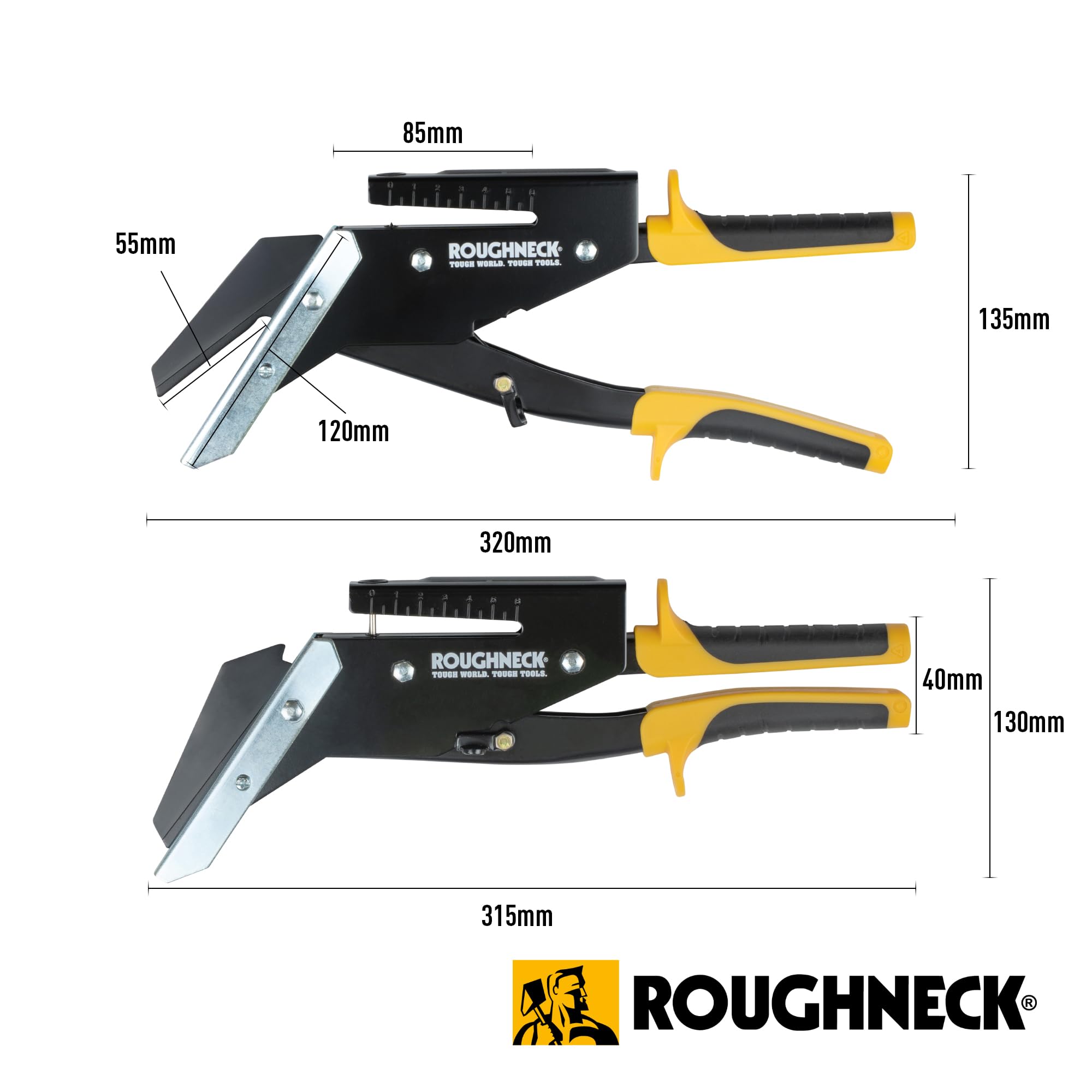 Roughneck ROU39250 Cutter à ardoise – Noir