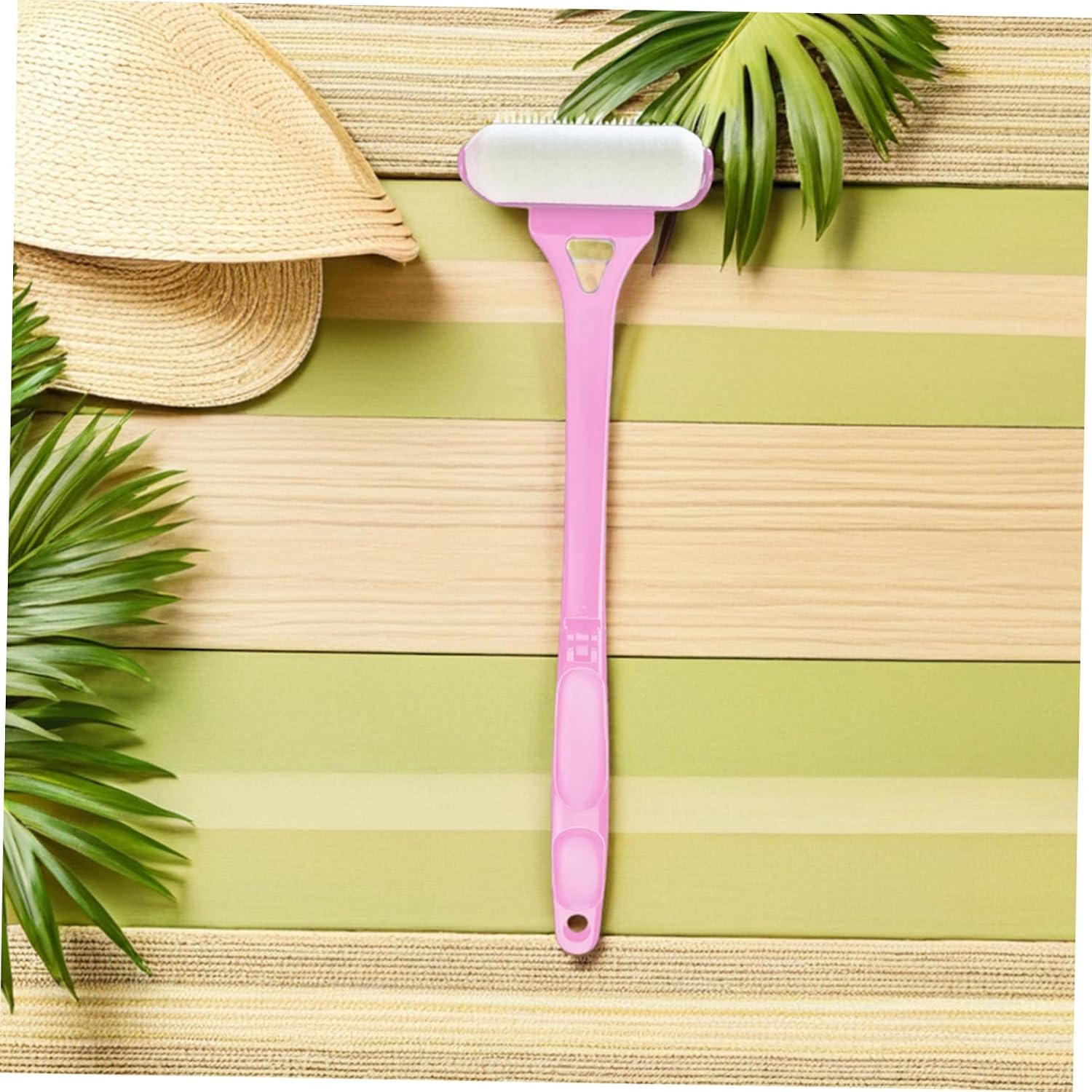 Generic Foldable Back Lotion Applicator for Even Lotion Application with Long Handle, Abs and Sponge Material, Easy to Use Body Sunscreen and Cream Roller for Back and Skin at Home