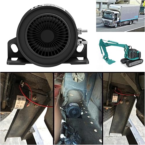 Miniatura 4 de HK Alarma de respaldo de camión 12V-80V 110DB, respaldo de bocina de marcha atrás de coche resistente, advertencia con tono de sonido súper fuerte