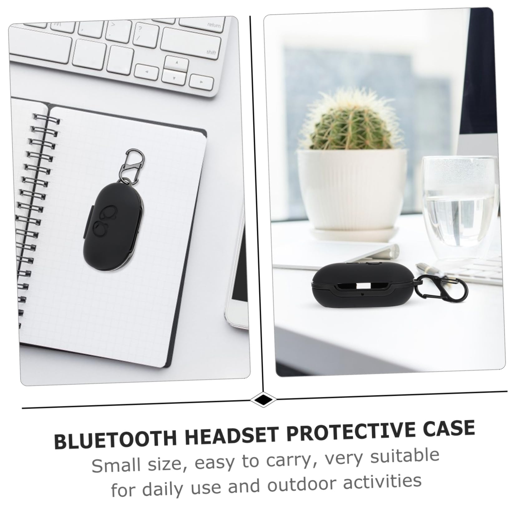 HOMSFOU 3piezas Funda Chic para Auriculares Inalámbricos Protector para Diseño Moderno y Práctico Resistente Golpes y Arañazos Compatible Carga Precisa