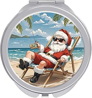 Espejo de maquillaje de viaje plegable portát...