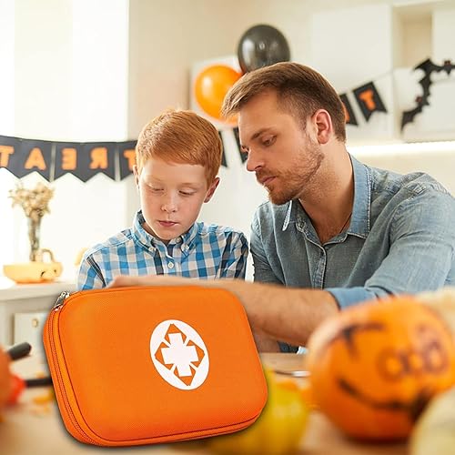 Miniatura 17 de Kit de primeros auxilios portátil rojo para acampar, kits de supervivencia multiusos, más estuche de emergencia, equipo de mochilero al aire libre