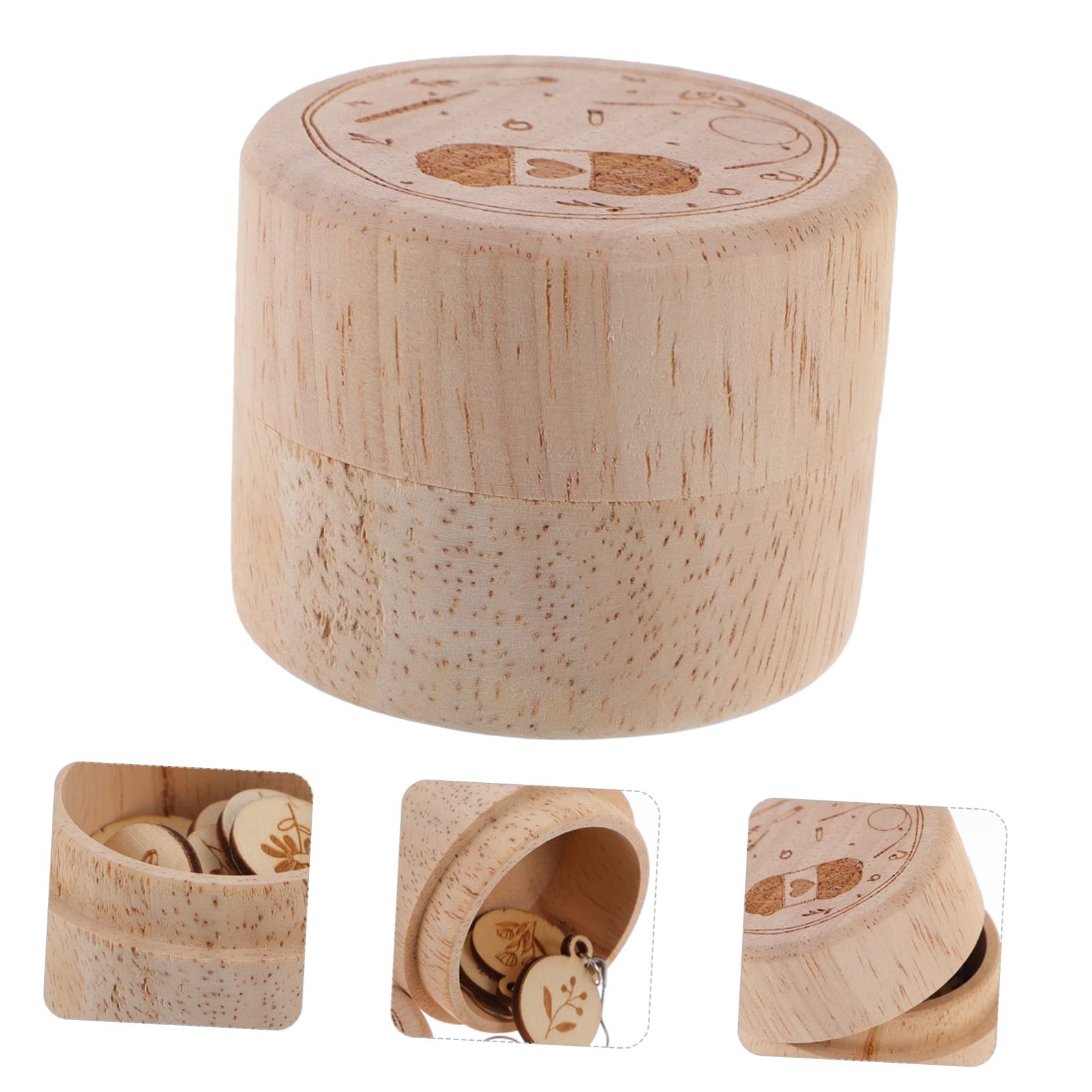 SEWACC 5juegos Marcadores De Tejer De Madera De Caja Perfectos Para Ganchillo y Manualidades