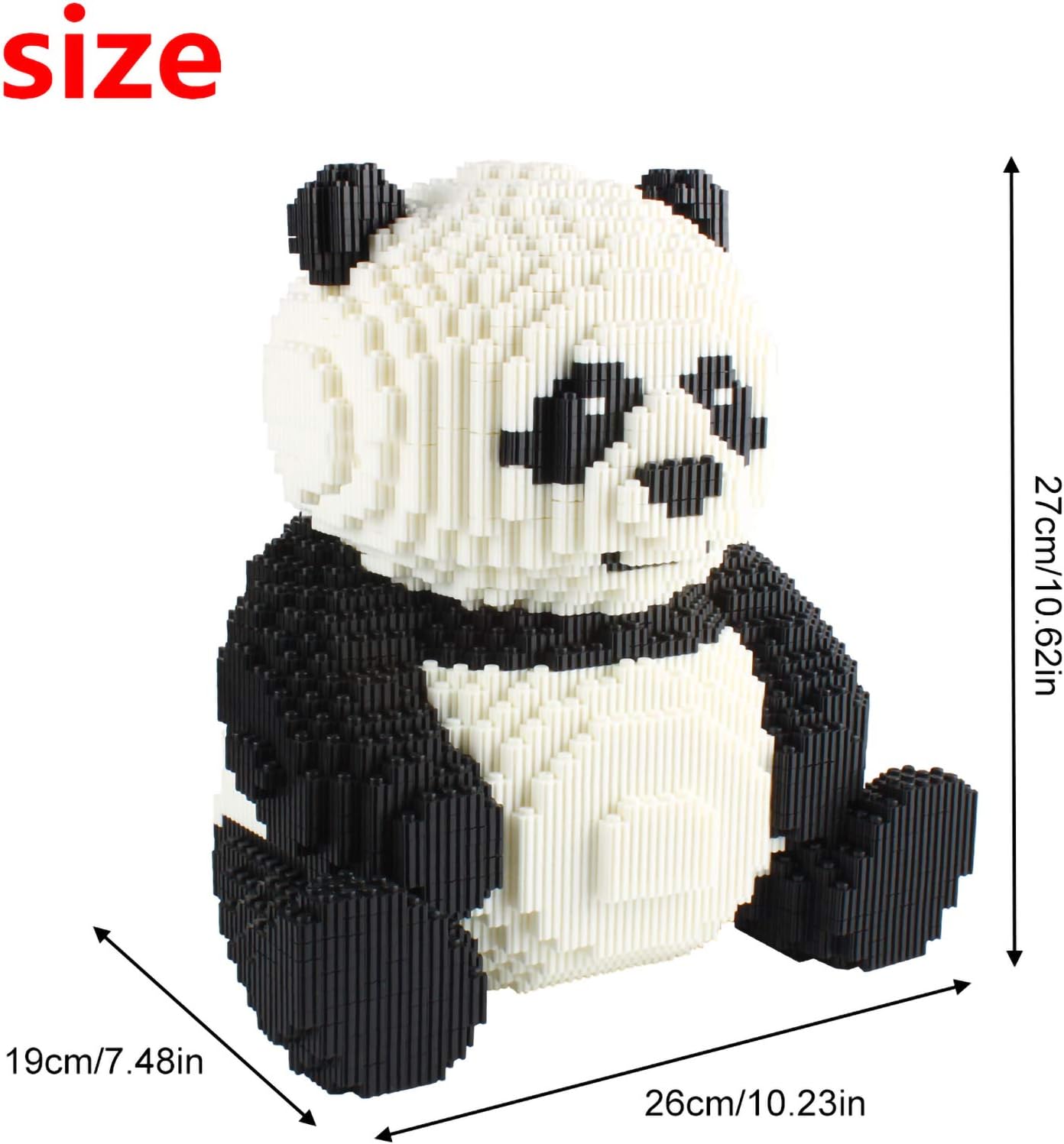 Larcele Panda Micro Building Blocks Animal Mini Building Toy Bricks, 7812 Pieces KLJM-02(Model 2843) - Image 2