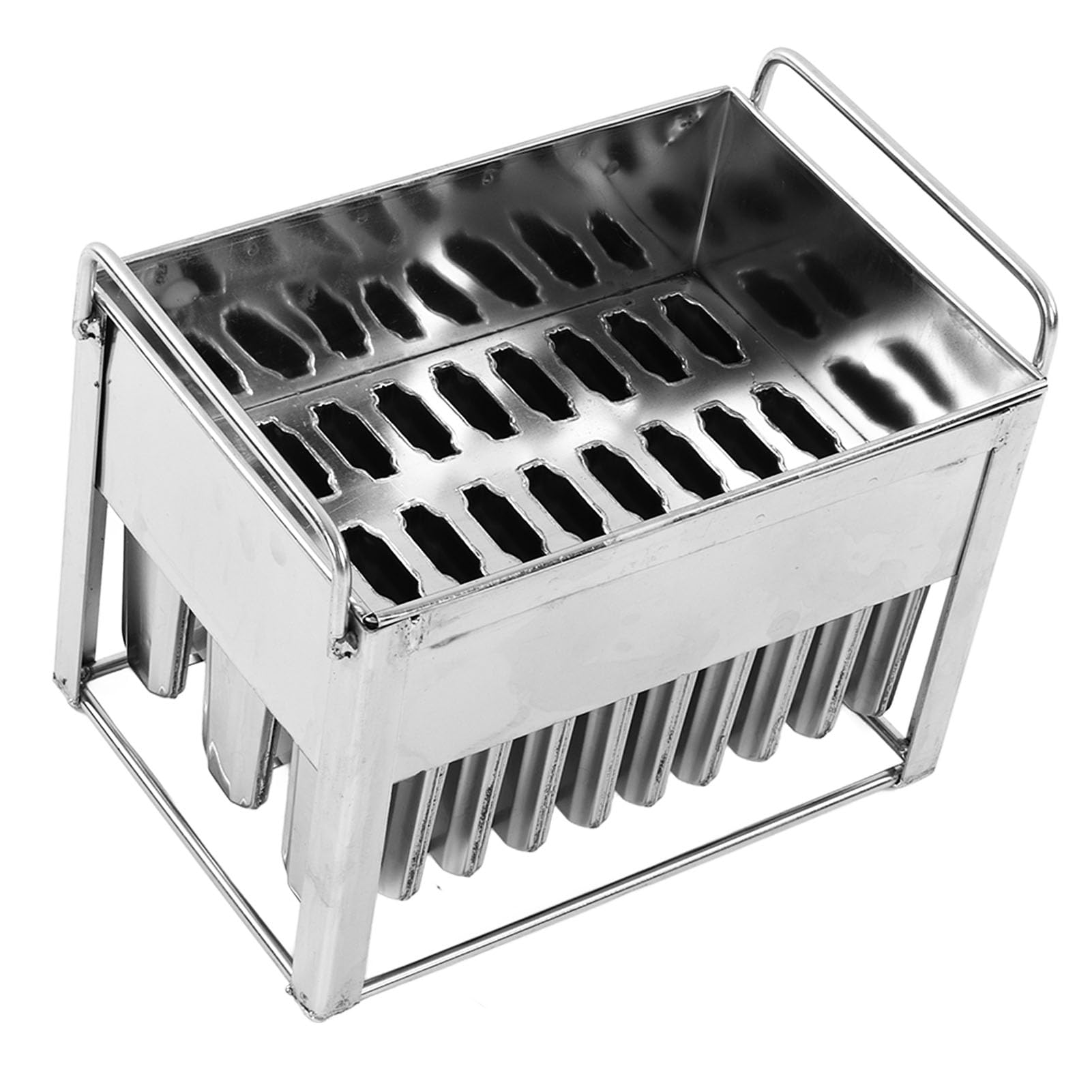 Acouto Molde para Helados de Paletas, Máquina para Hacer Paletas de Hielo de Acero Inoxidable, 30 Moldes para Helados DIY para Golosinas Congeladas, para Niños y Fiestas