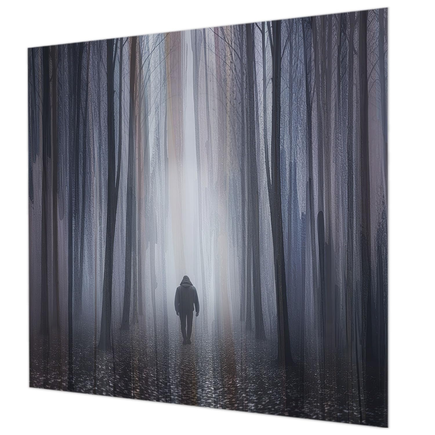 Papier peint intissé chambre adulte grand format forêt