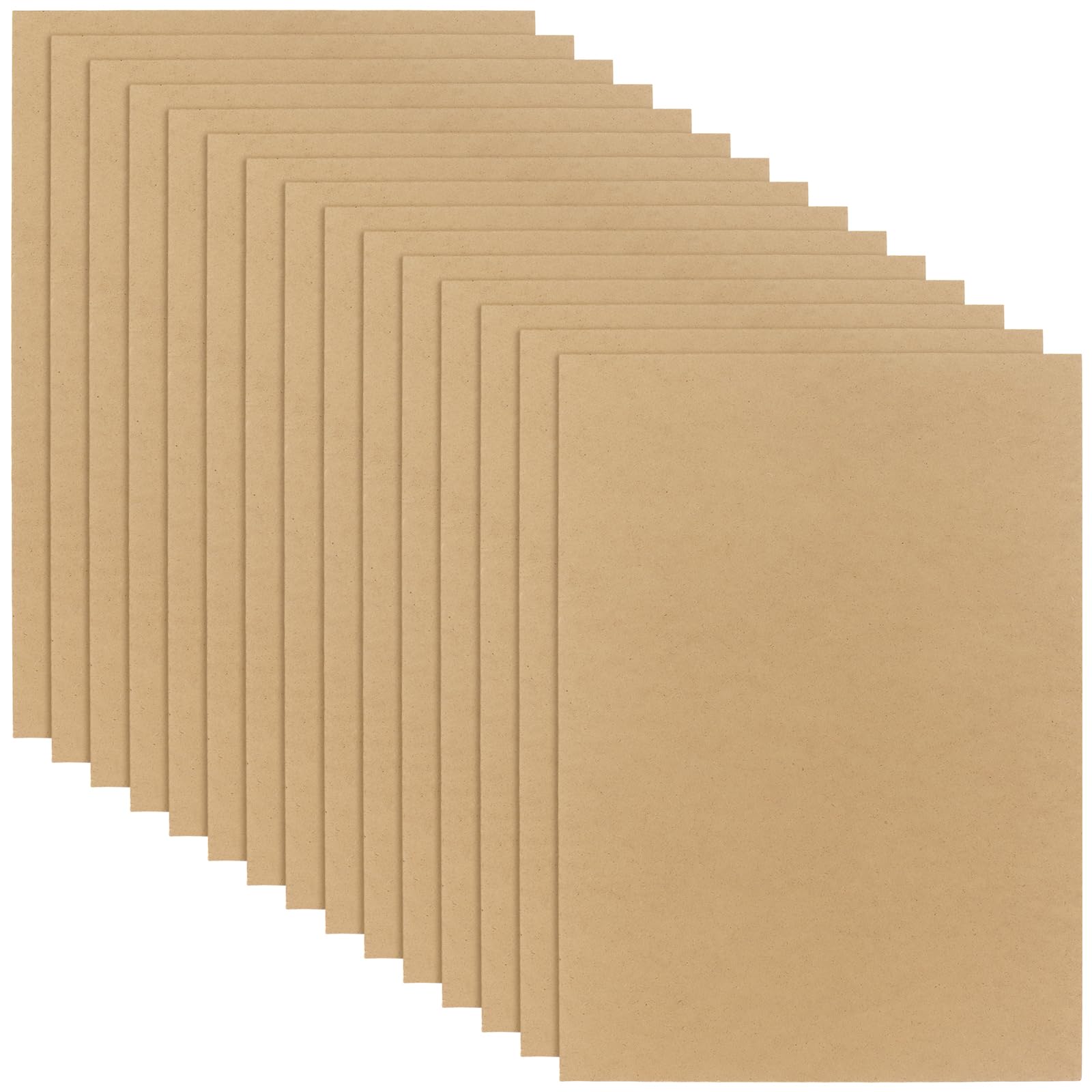 15 Pack 40 x 30cm MDF Wood Boards, 3mm Thick Medium Density Fibreboard