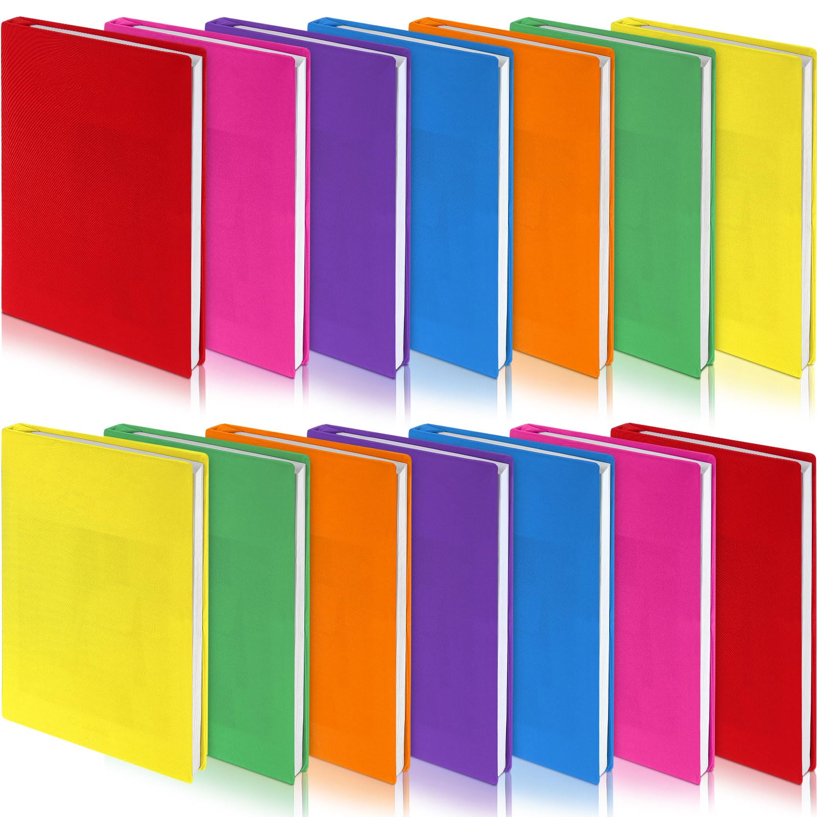 Amazon.com: Sherr 14 Pack Stretchable Jumbo Book Sleeve Covers 14.5 x 9 ...