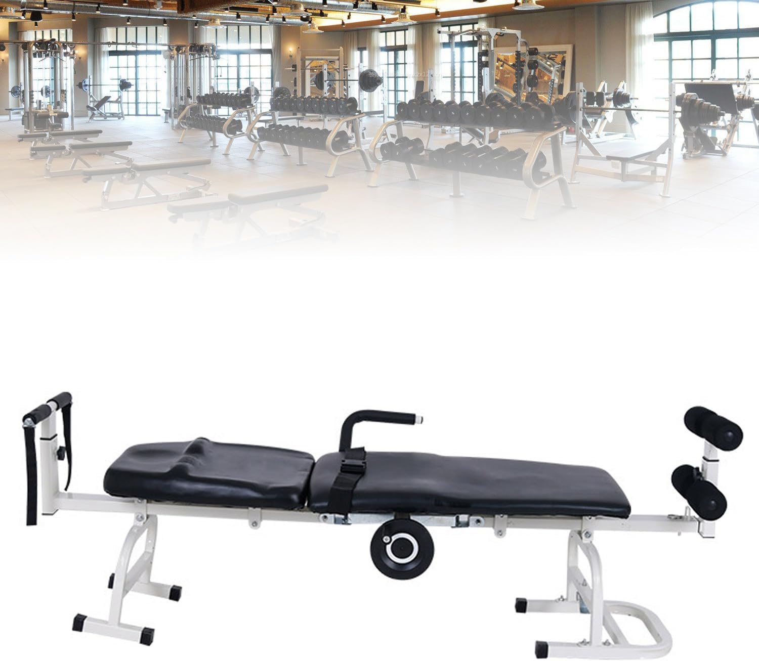 Back Stretcher Multifunctional Cervical Spine Stretcher Machine Neck Stretcher Cervical Traction Device Portable Body Stretching Device Equipment Therapy Massage Table for Cervical Spine