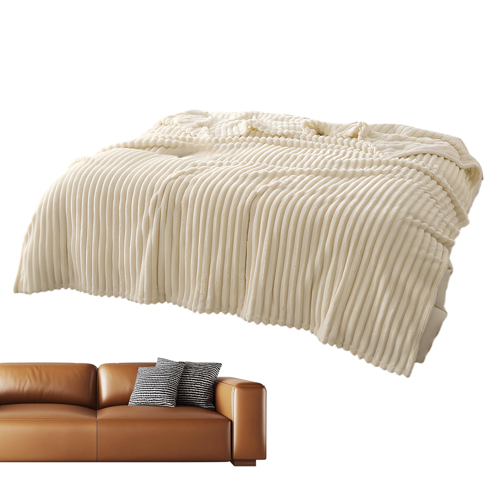 Couverture de canapé en peluche finis les frissons avec ce plaid lavable