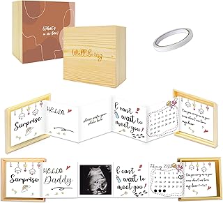 Pregnancy Announcement for Grandparents, Baby Announcement Ideas Sonogram Ultrasound Picture Keepsake Box Gifts, Baby Surprise Pregnancy Reveal for Great Grandparents, Husband, Friend