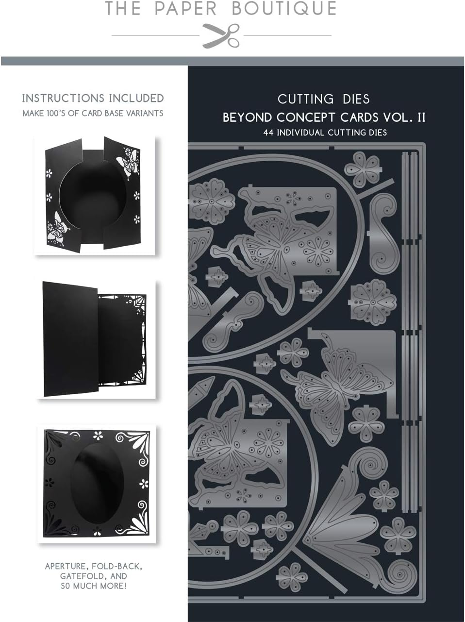 Paper BoutiqueDie 8x8 Concept Card, Metal, for 8 x 8 inch