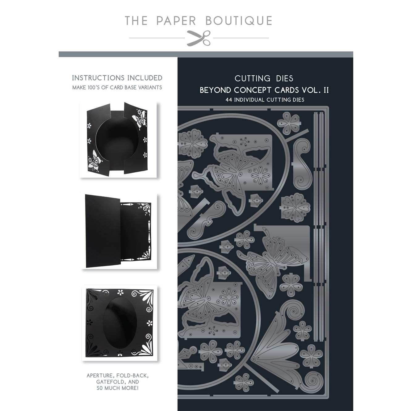 Paper BoutiqueDie 8x8 Concept Card, Metal, for 8 x 8 inch