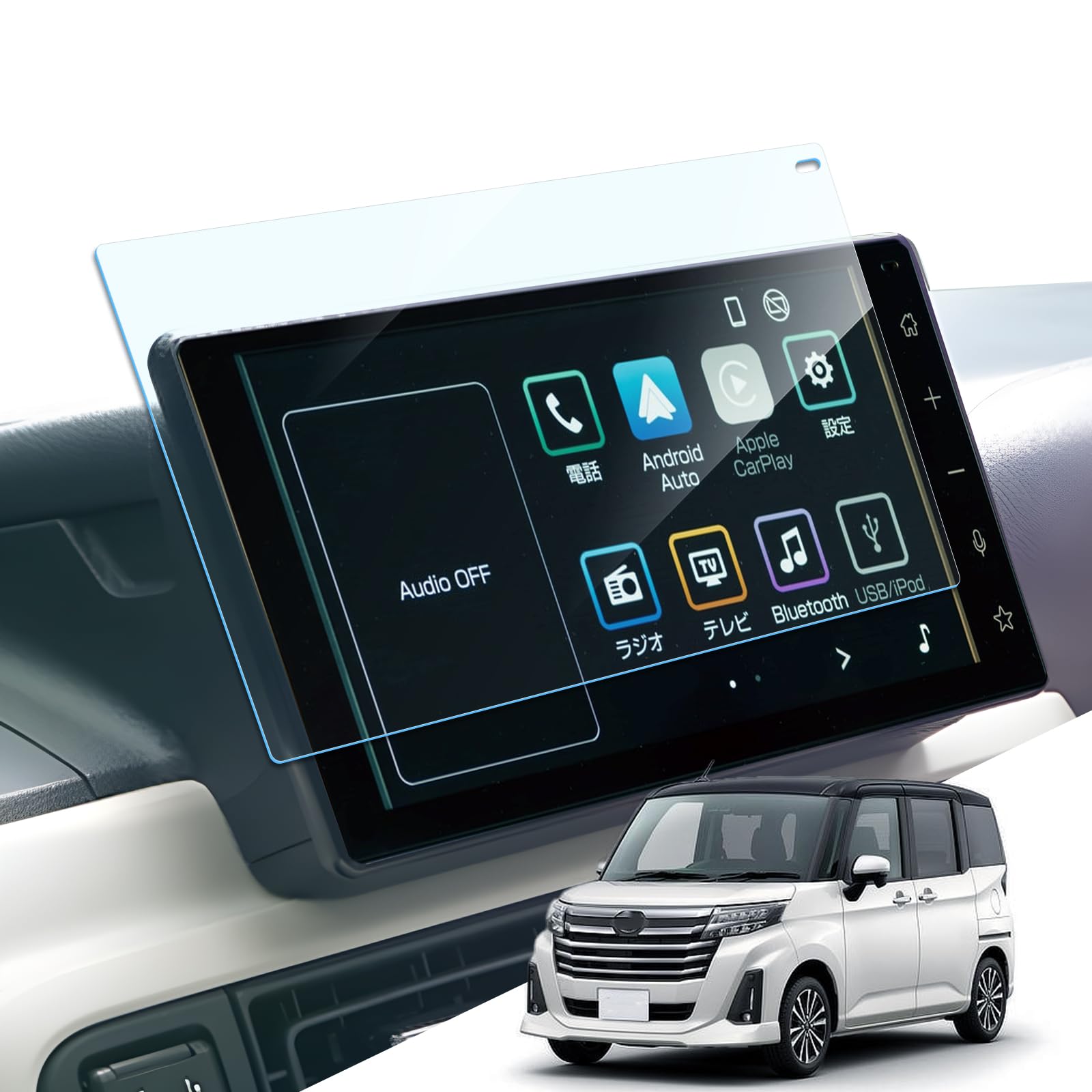 Amazon.co.jp: LANTU トヨタ ルーミー 用 ナビ フィルム 9インチ 傷