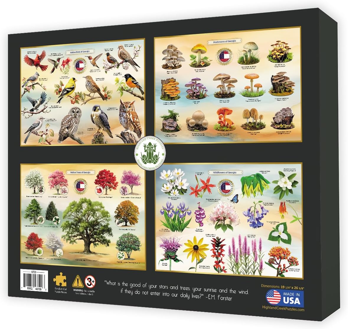 Coastal Birds of Georgia 1000 Piece Jigsaw Puzzle - Made in USA