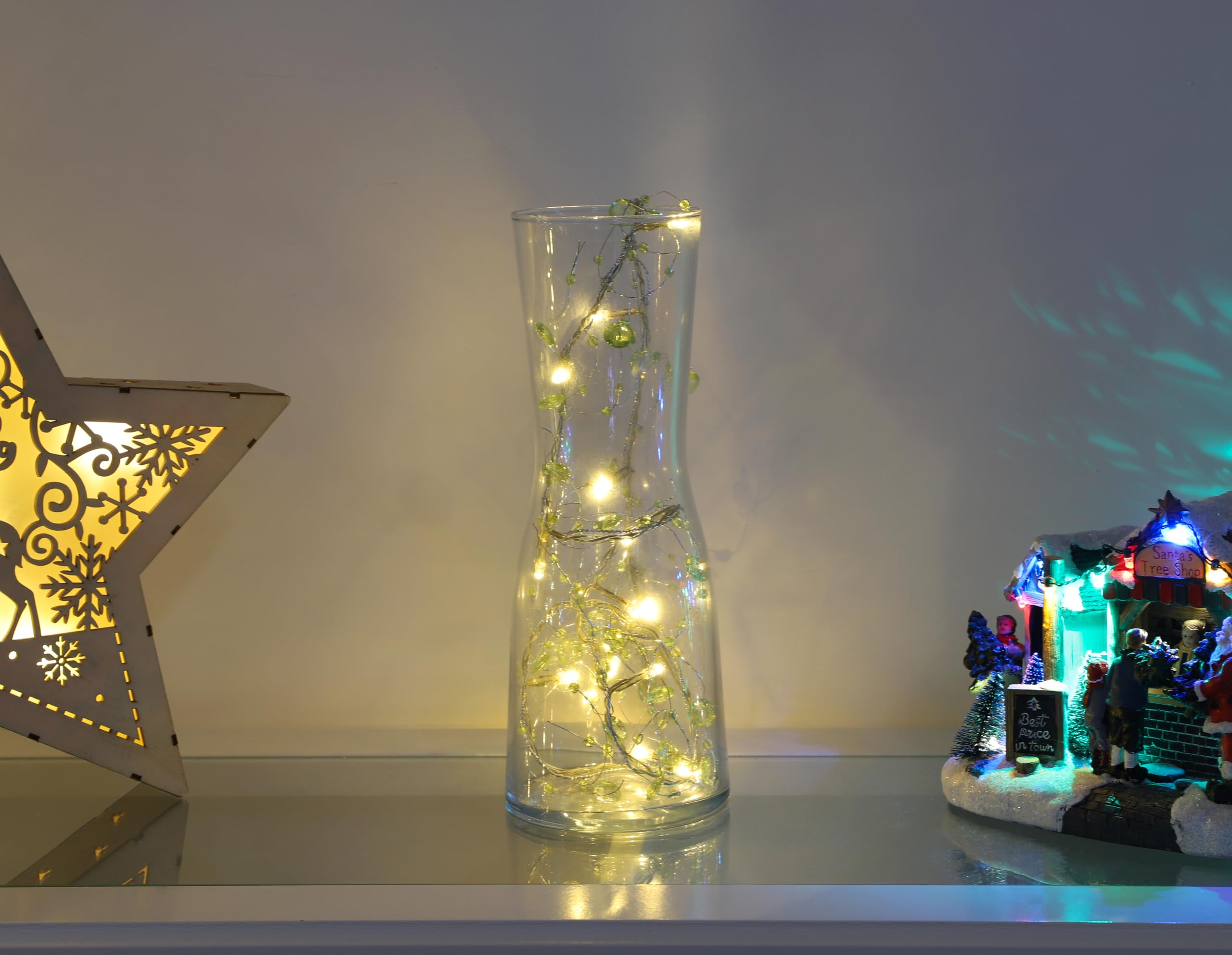 Christmas Concepts LED Lichterkette Batteriebetrieben – 2 M Lang, 20 Weiße LEDs, Für Weihnachten, Hochzeit & Deko