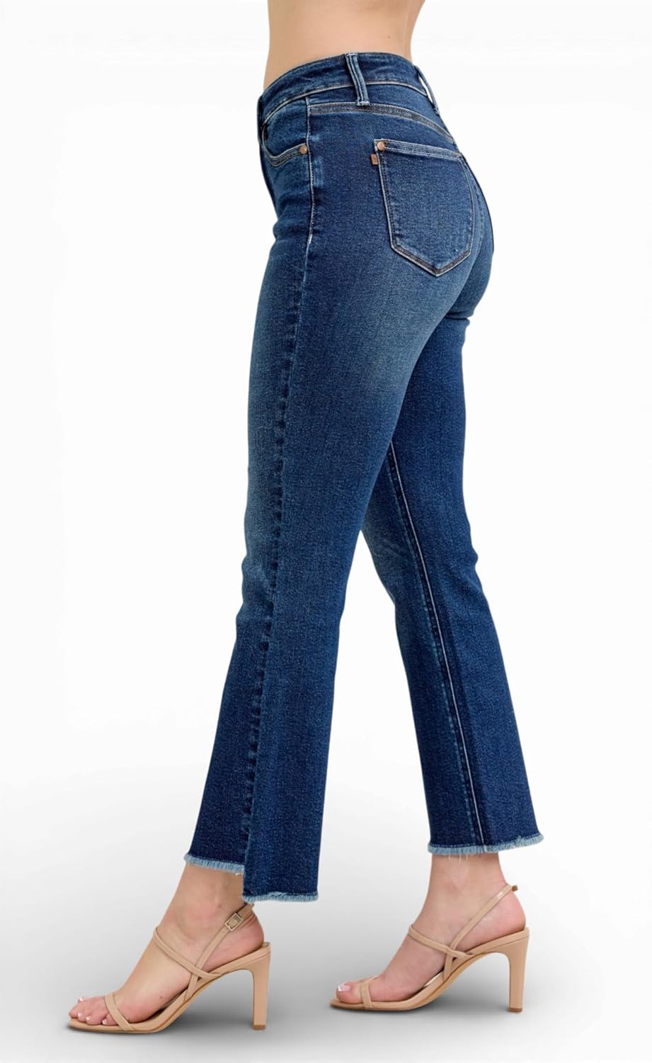 Judy Blue Womens Jeans - High Waisted Dark Wash Kick Flare