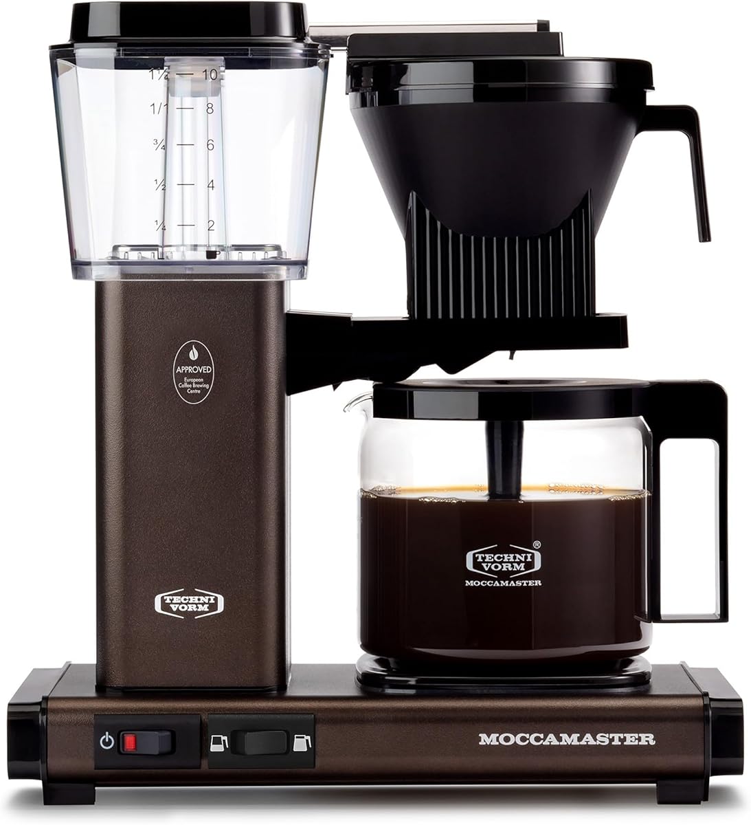 Technivorm Moccamaster 53932 KBGV Select 10-Cup Coffee Maker, Dutch Cocoa, 40 ounce, 1.25l
