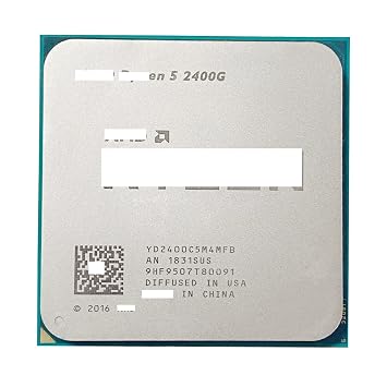 CPU Processor 2400G R5 2400G 3.6 GHz Quad-Core Quad-Thread 65W CPU Processor YD2400C5M4MFB Socket AM4 Good Performance, high Efficiency, Clear Picture