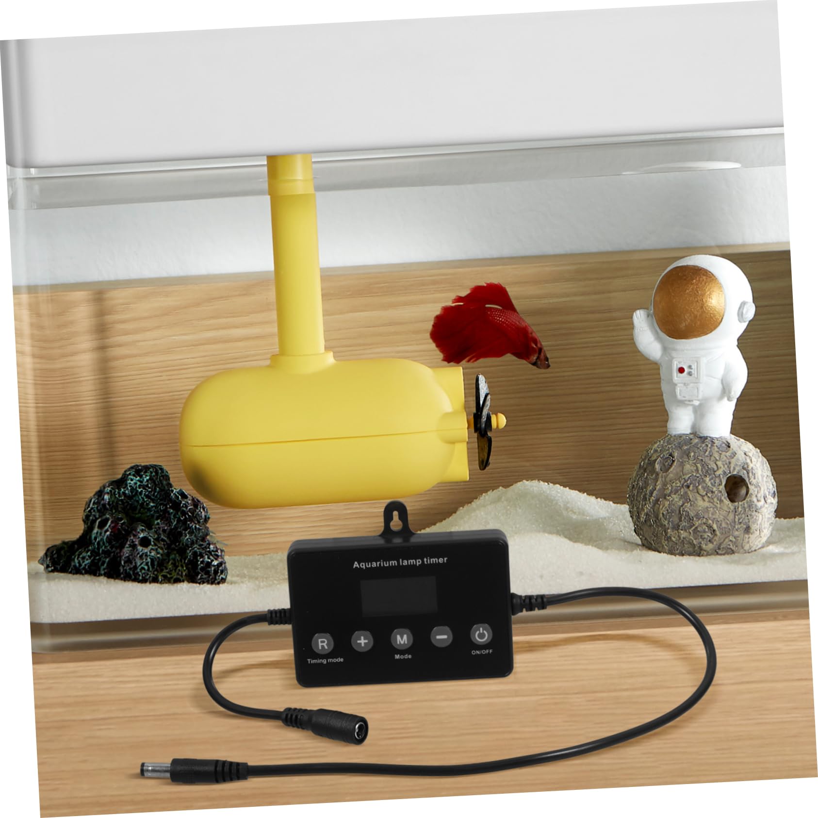 Kisangel 2stücke Led Aquarium Controller Mit Zeitschaltuhr Dimmer Und LCD-anzeige Einsetzbar Für Led Aquarienbeleuchtung Sonnenaufgangs Und Sonnenuntergangsmodus Energiesparend Und