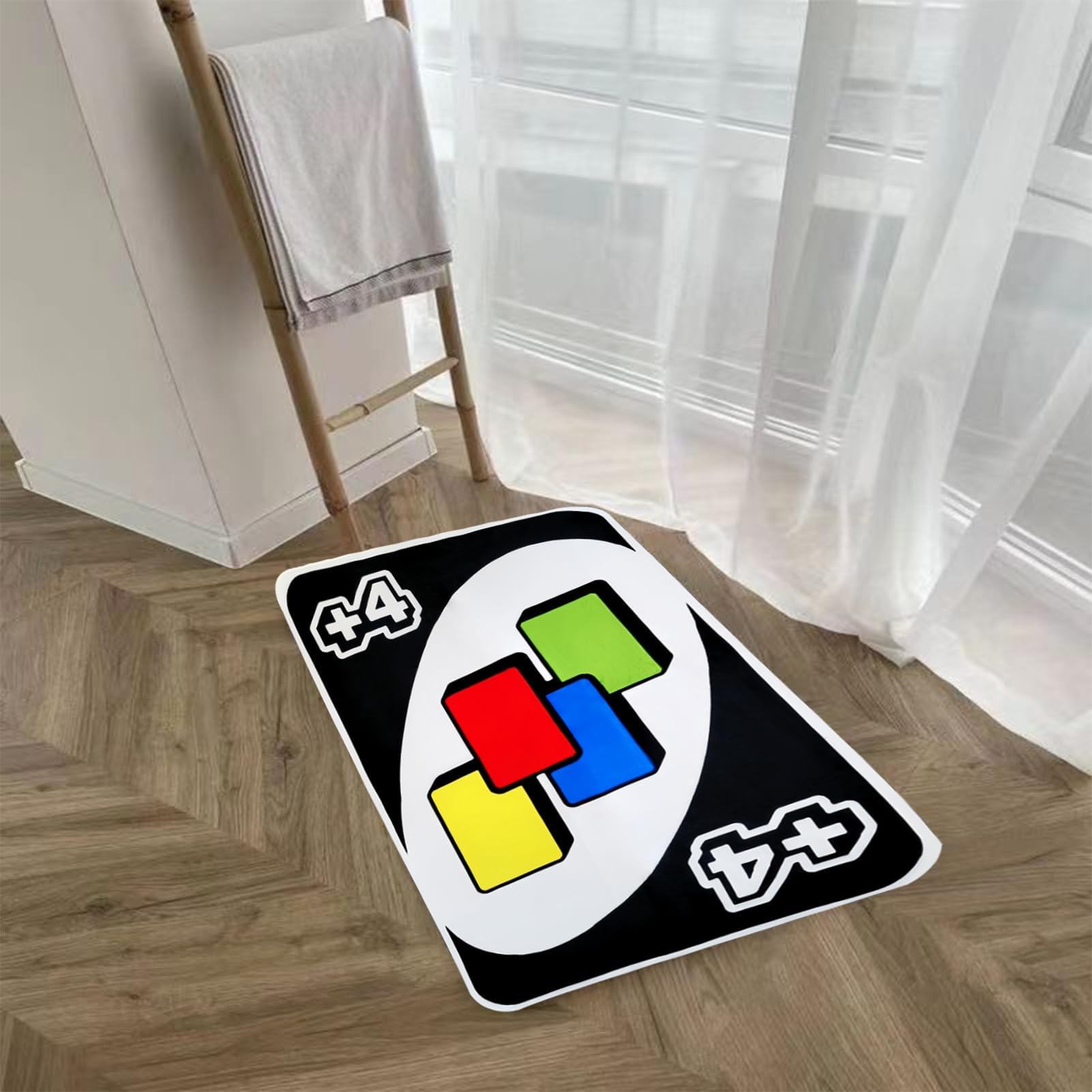 Uno Card Rug, Funky Rug Design, Uno Rug, Character Rugs