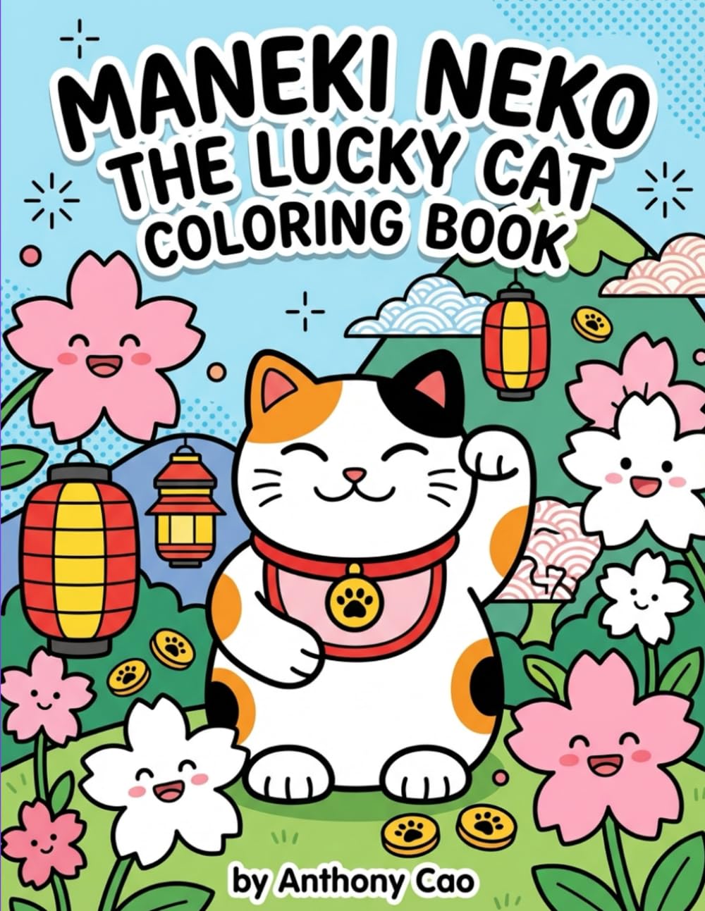Maneki Neko The Lucky Cat Coloring Book