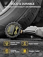 Vista 8 de AZUNO Inflador Digital de Neumáticos con Medidor de Presión, 200 PSI, Accesorios de Compresor de Aire de Servicio Pesado, Viene con una Caja