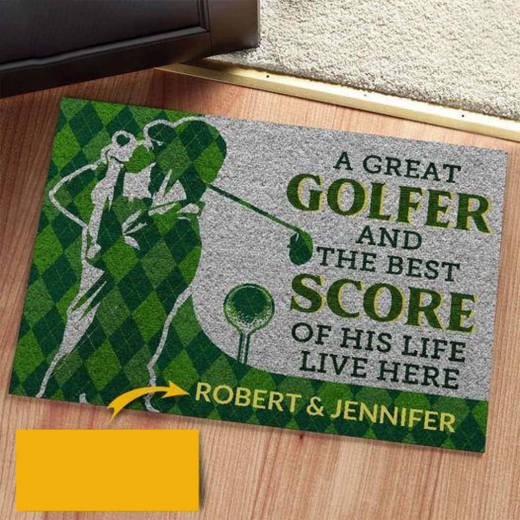 Paillasson personnalisé golf : l'idée cadeau parfaite pour sa maison