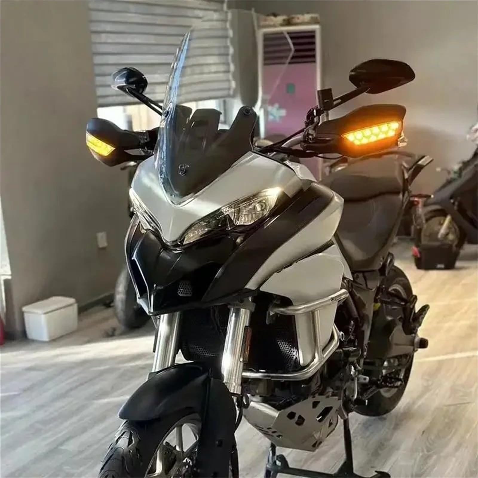 Deflektor motocykla,powietrzadeflektor Pasuje do 9 20DUCATI MULTISTRADA MTS950S MTS950 MTS1200 MTS1200S MTS1260 2015-2021 Szyba przednia motocykla(Transparent 52cm)