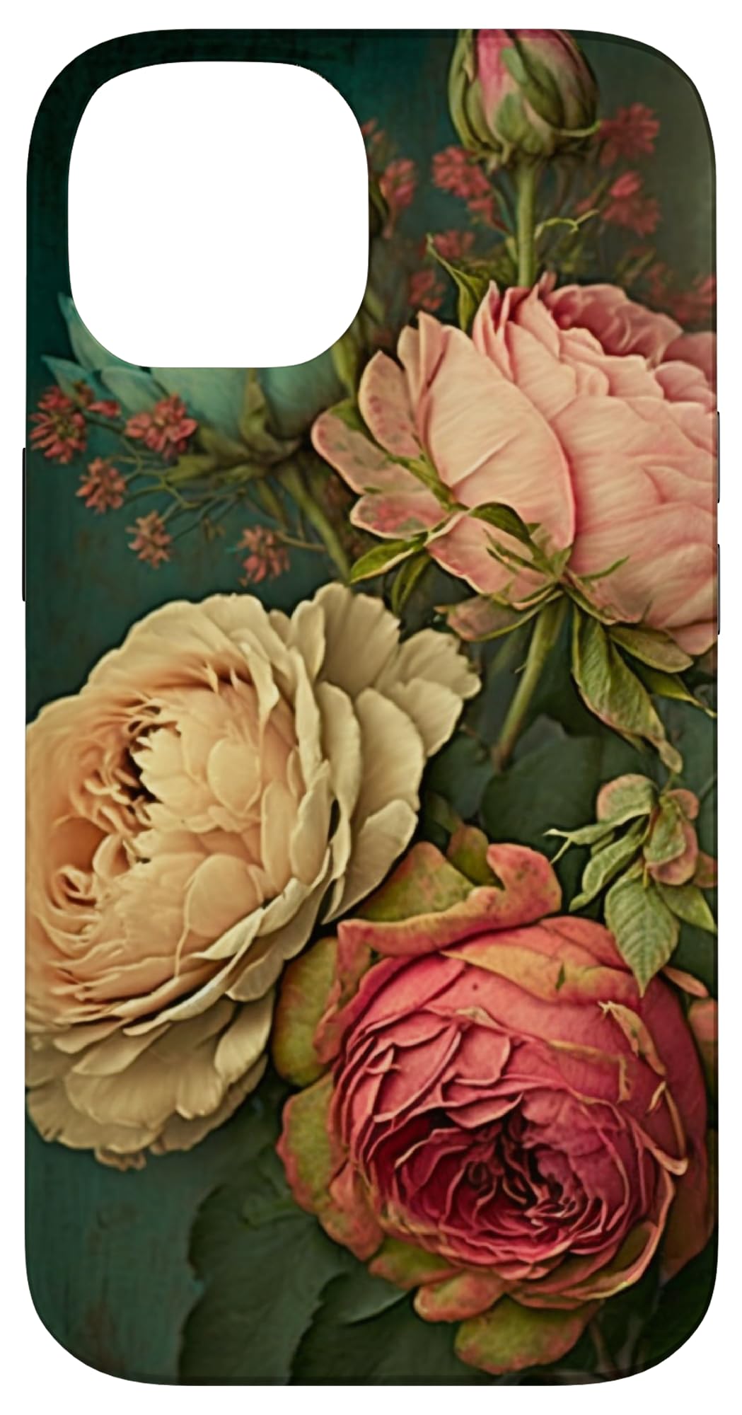 Boho Shabby Chic Bohemian Roses Vintage Flowers Flowers Case for iPhone 14