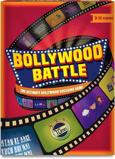 Gouda Games Bollywood Battle Card Game - Fast-Paced Trivia &amp; Guessing Game, Fun for Game Nights, Parties &amp; Family Time, Gi...