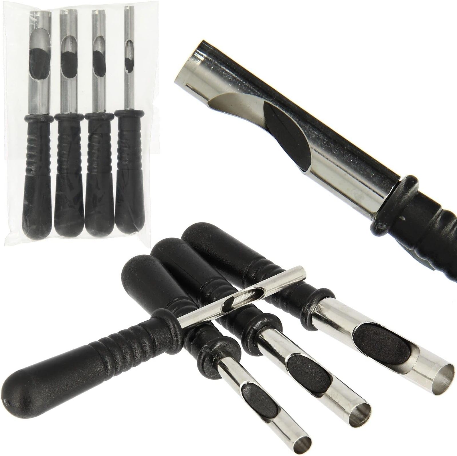 DNA Leisure Fishing Meat Punch 4pc Set Paste Bread Boilies Bait Coarse Carp Match 4 6 8 10mm