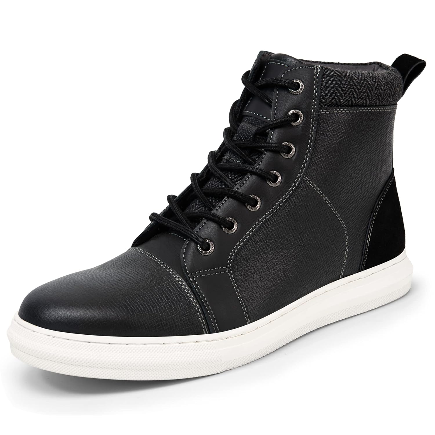 Tênis moderno, sapatos Oxford originais casuais com cadarço para homens, branco