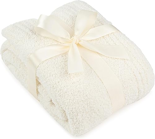 Vista 76 de PAVILIA Manta de punto súper suave para sofá, esponjosa, acogedora, ligera, de punto grande y cálida para sofá y cama, color azul pizarra, 60 x 80