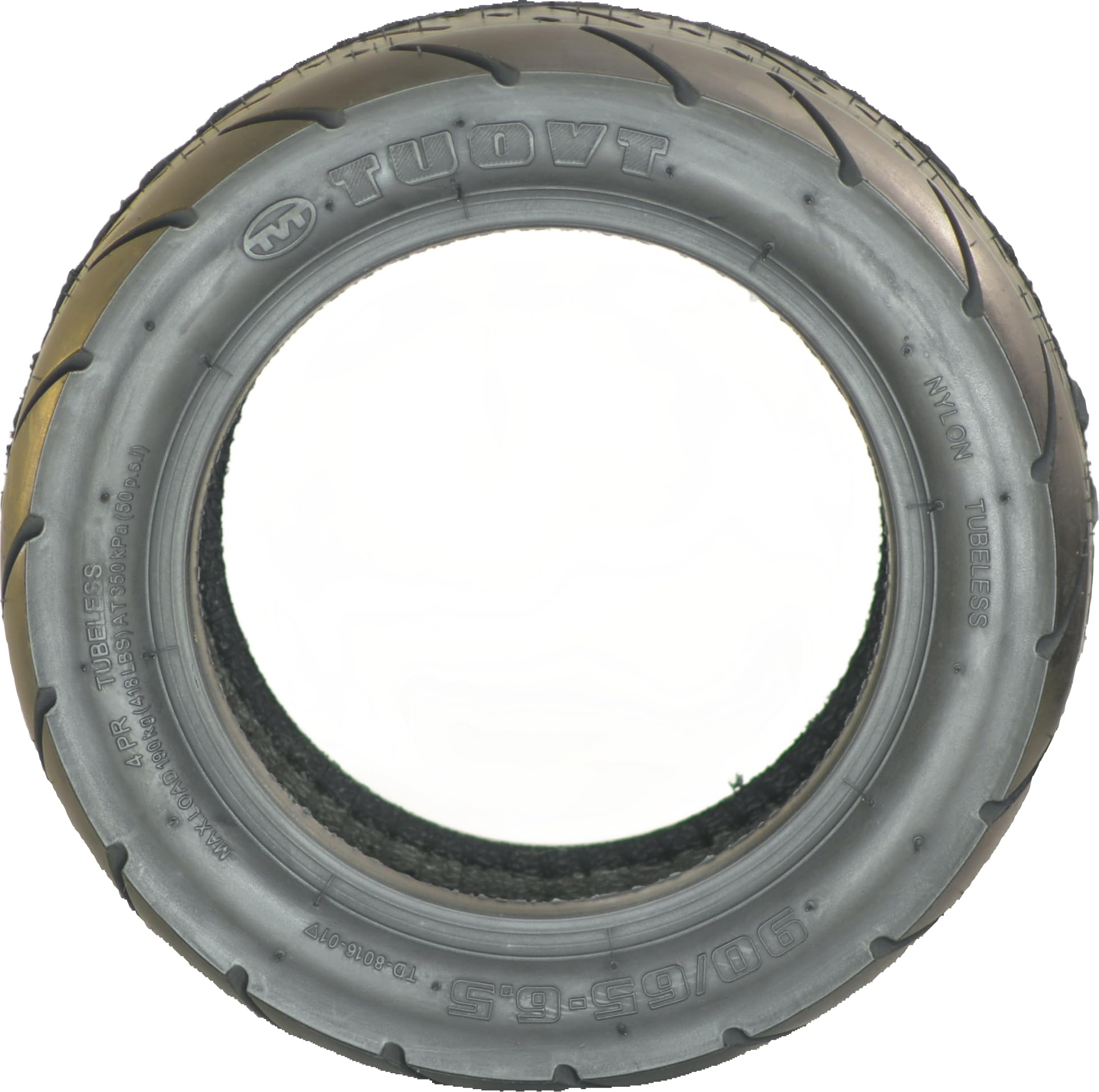 Pneumatico per monopattino elettrico RiuScooter, 90/65-6,5 pollici, nero compatibile con Kukirin