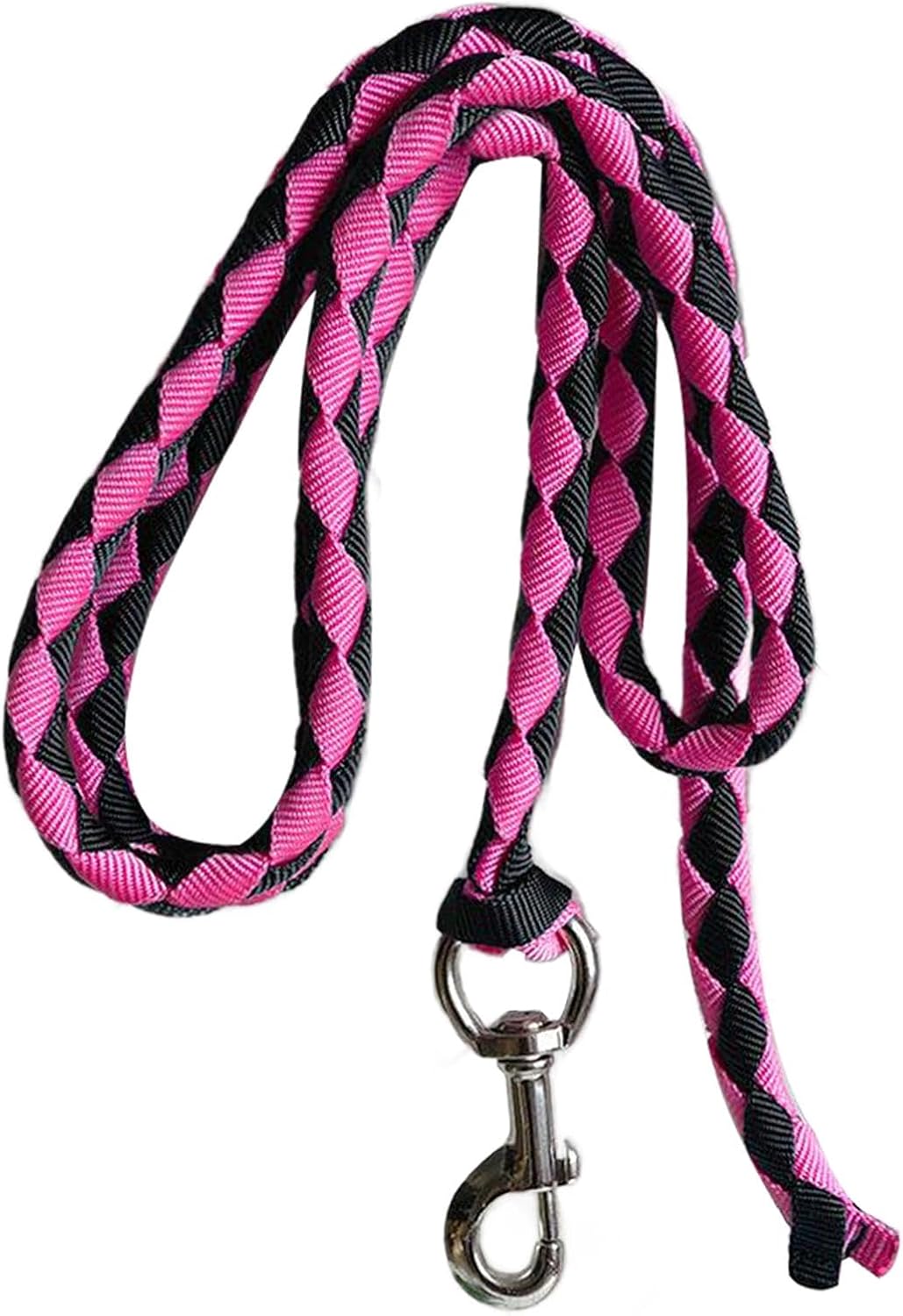 Generic Horse Lead Rope with for Equestrian Use, 2.5m Pink and Black, Optional