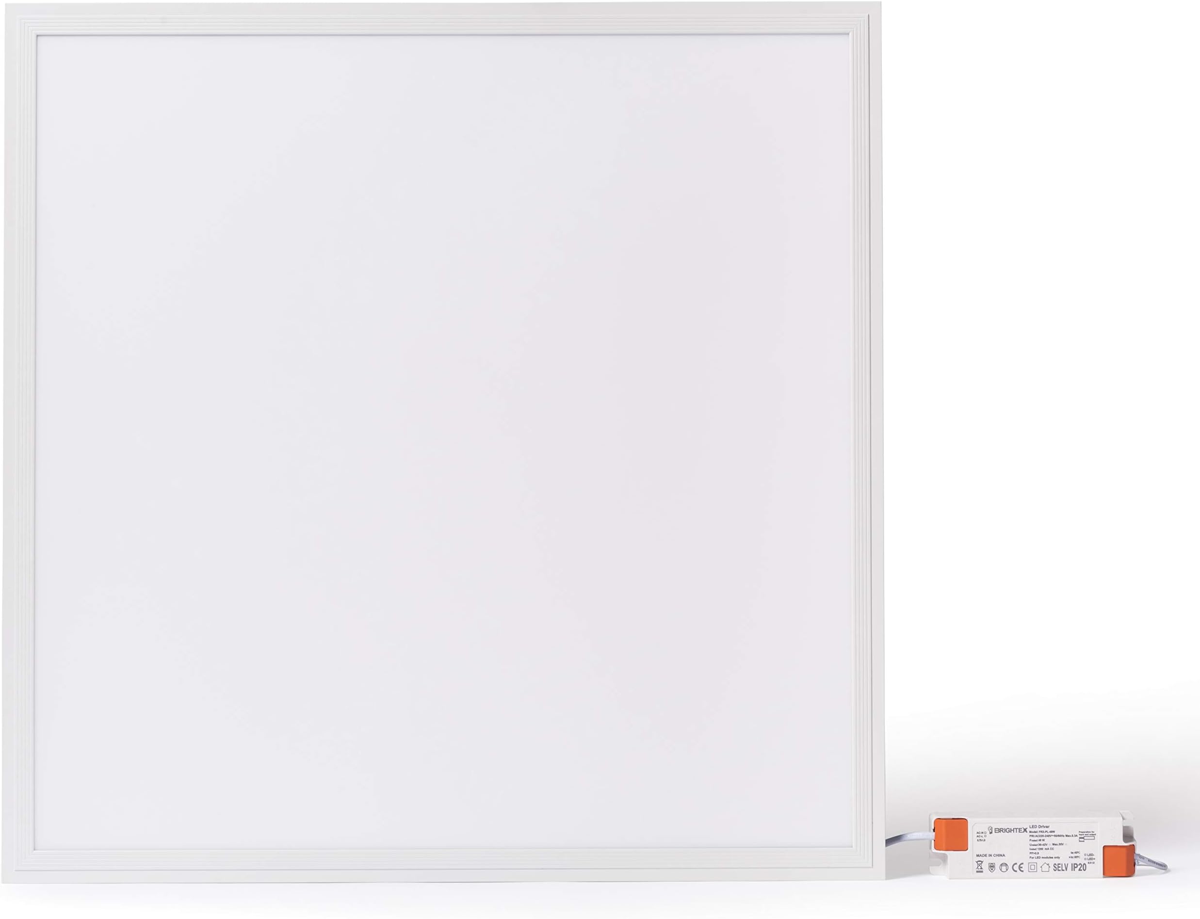 Brightex,48W 4320 Lumen Super Quality Suspended recessed Square Bright LED Office Ceiling Panel Down Light Flat Tile 600 x 600 mm,Cool White Company lamp Shop, Offices