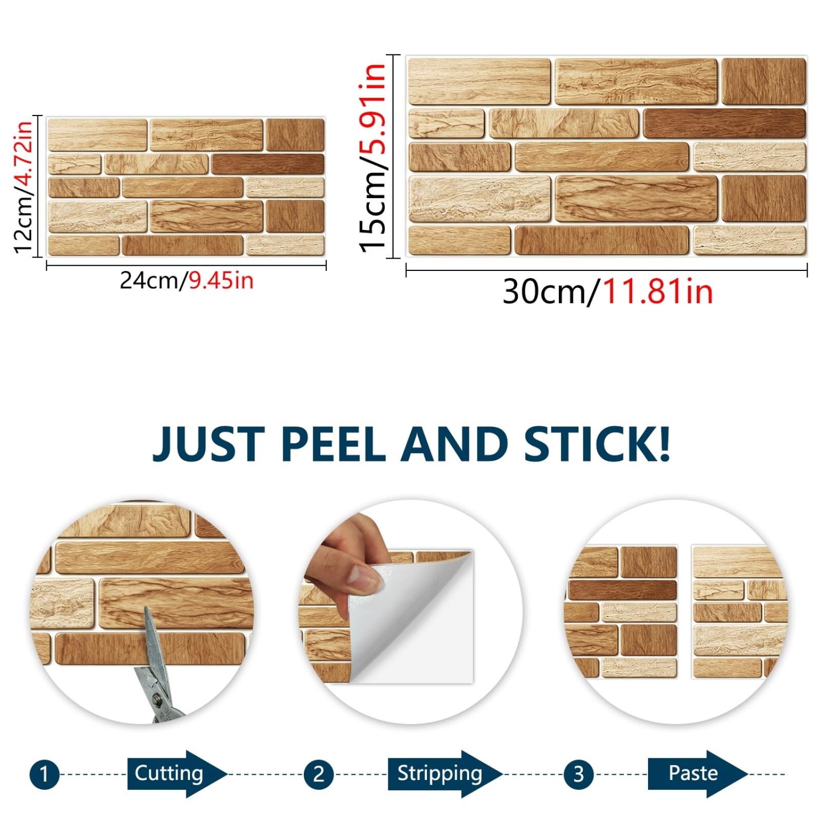 Naklejki na płytki kuchenne 15 x 30 przyklejane do płytek ściennych samoprzylepne naklejki na płytki