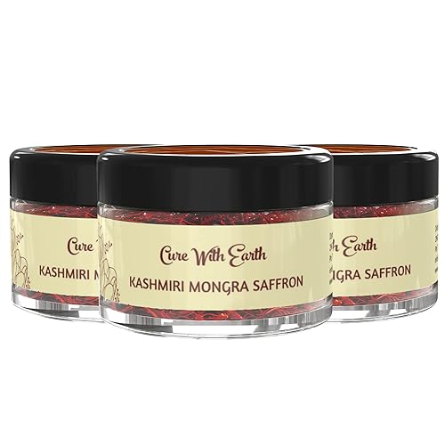 Miniatura 8 de Pure Kashmiri Mongra SaffronKesarKeshar PACK DE 5 (0.04 oz cada uno)  De las mejores tierras agrícolas de Pampore, J&K, India  Probado y certificado