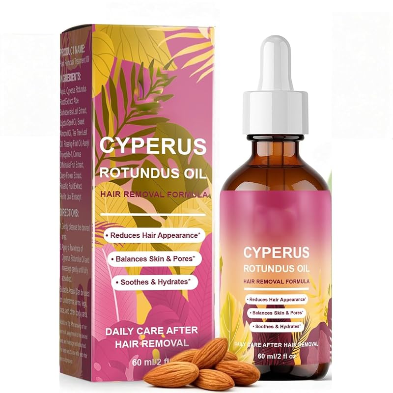 Óleo corporal com extrato de Cyperus Rotundus Narvokey, 60 mL
