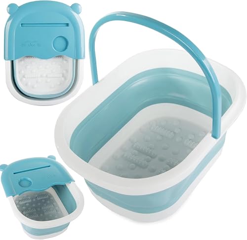 Bac de massage et de trempage des pieds pliable avec pi PARENCE.