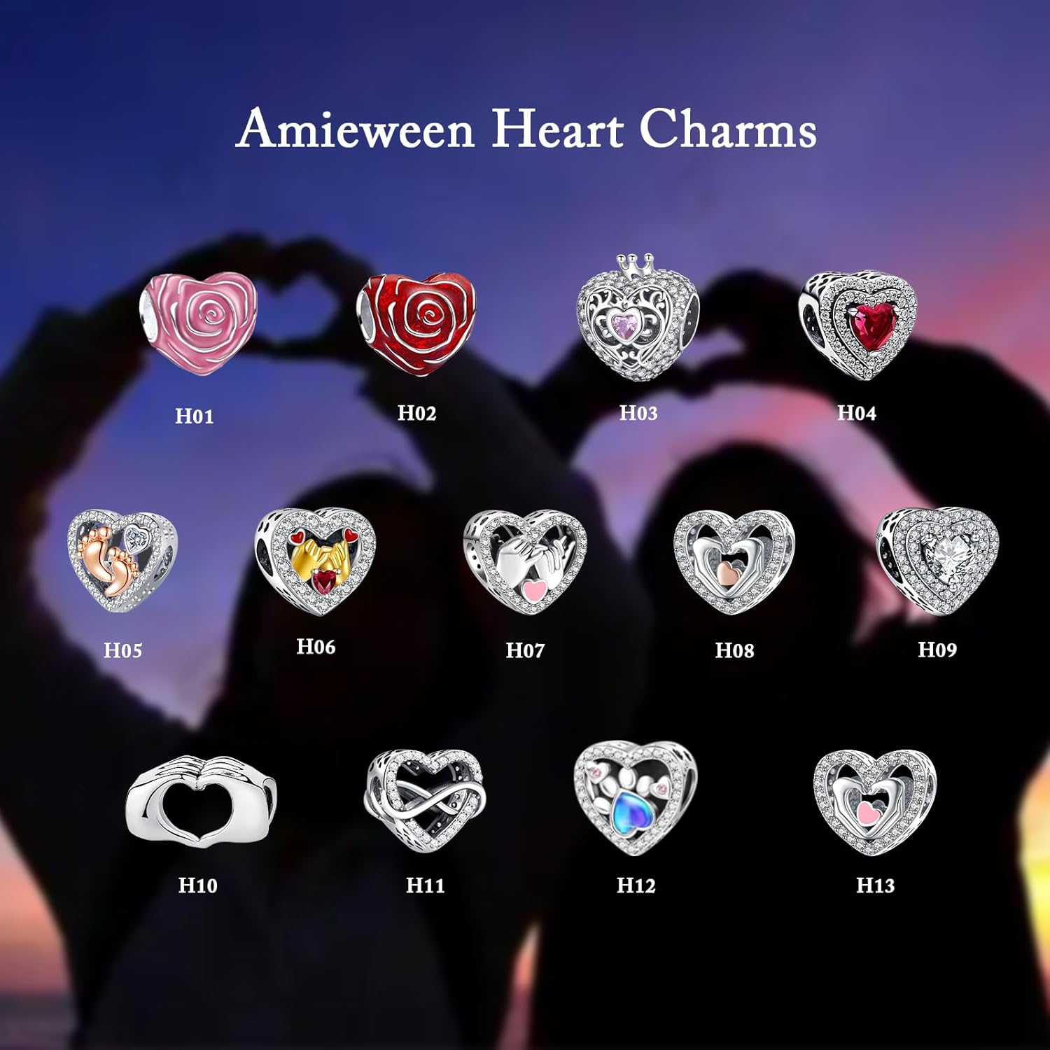 S925 Charms for Pandora Bracelets and Necklaces, Gifts for Love, Couple, Family, Friend, on Birthday, Anivesary, Christmas, Valentine's Day, Mothers Day - Image 6