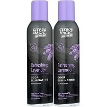 Citrus Magic Auto Air Freshener Spray, Refreshing Lavender, 8 oz, 2 Pack