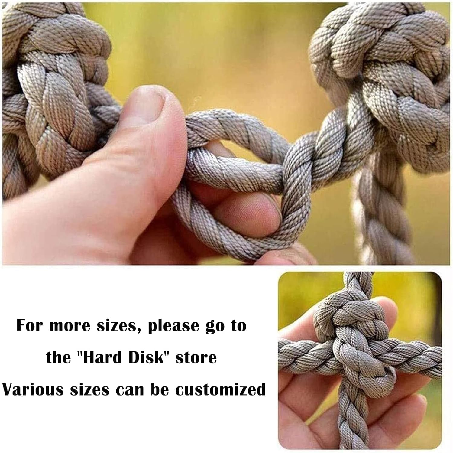 Outdoor Climbing Net, Climbing Cargo Net, Garden Climbing Net for Swing Set, Playground Equipment (Size : 2 * 2m)
