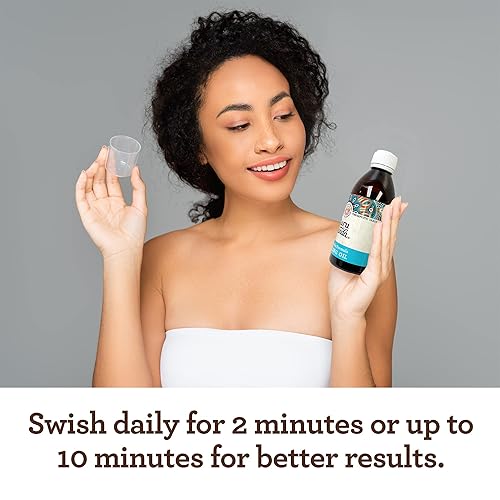 Miniatura 6 de GuruNanda Oil Pulling - Aceite aceite desintoxicante oral mezcla ayurvédica refrescante de aceites de coco sésamo girasol y menta 845 onzas líquidas