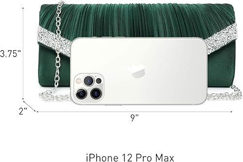 Miniatura 4 de Dasein Bolsos de mano para mujer, bolsos de noche formales con diamantes de imitación para boda, fiesta, baile de graduación, bolso elegante